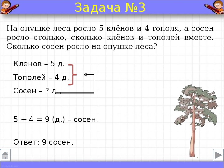 Сделай схематический чертеж и реши задачу береза выше липы в 3 раза определи высоту березы