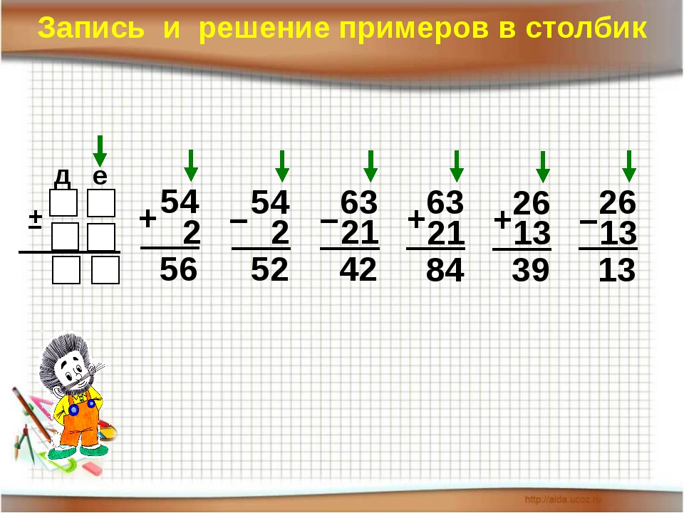 Решить пример по математике 4 7. Решать примеры в столбик. Решение примеров в столбик. Реши примеры столбиком. Примеры в столбик 2 класс.