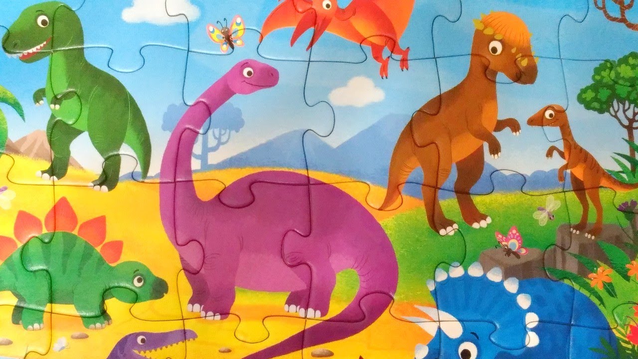Динозавры для дошкольников. Пазлы для малышей. Пазл динозавры для детей. Пазлы динозавры для детей 3-4 лет.