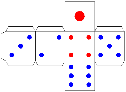 Как сделать игральный кубик из бумаги схема
