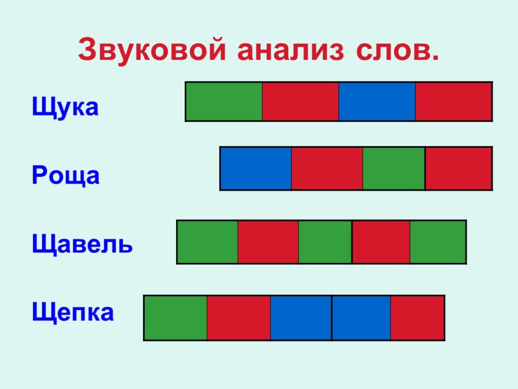 Составь звуковую схему