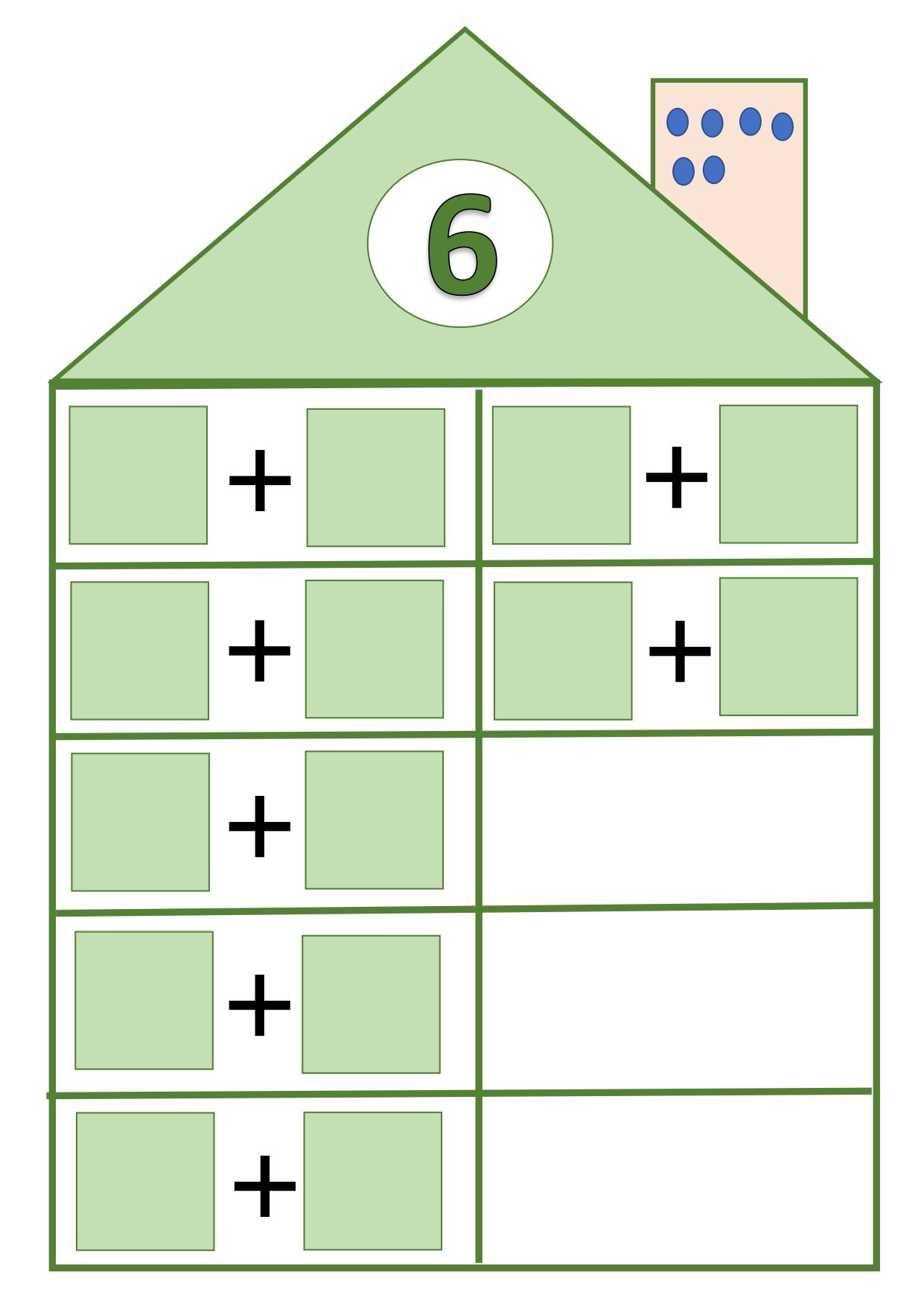 Числовые домики состав числа