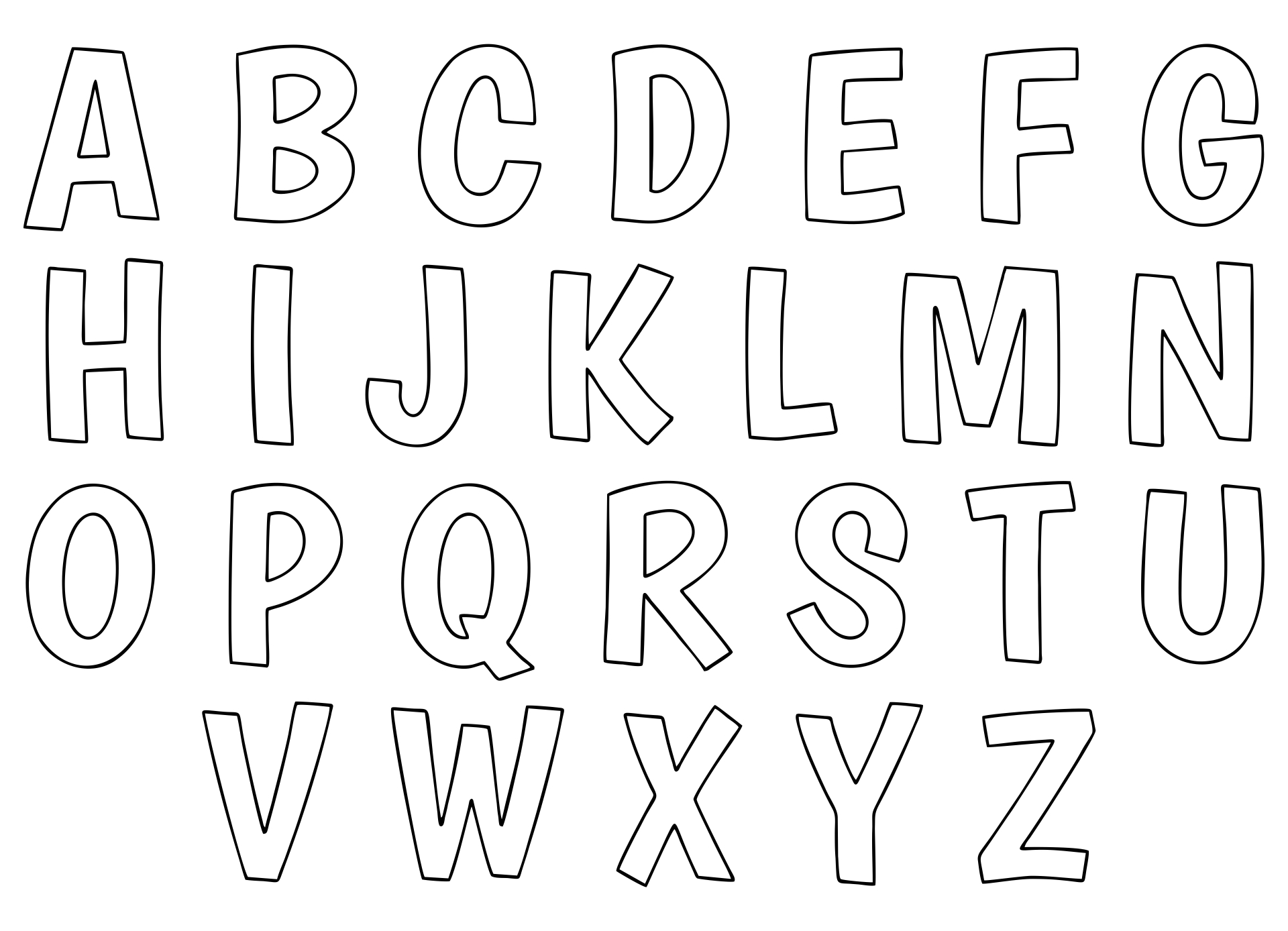 Alphabet letters